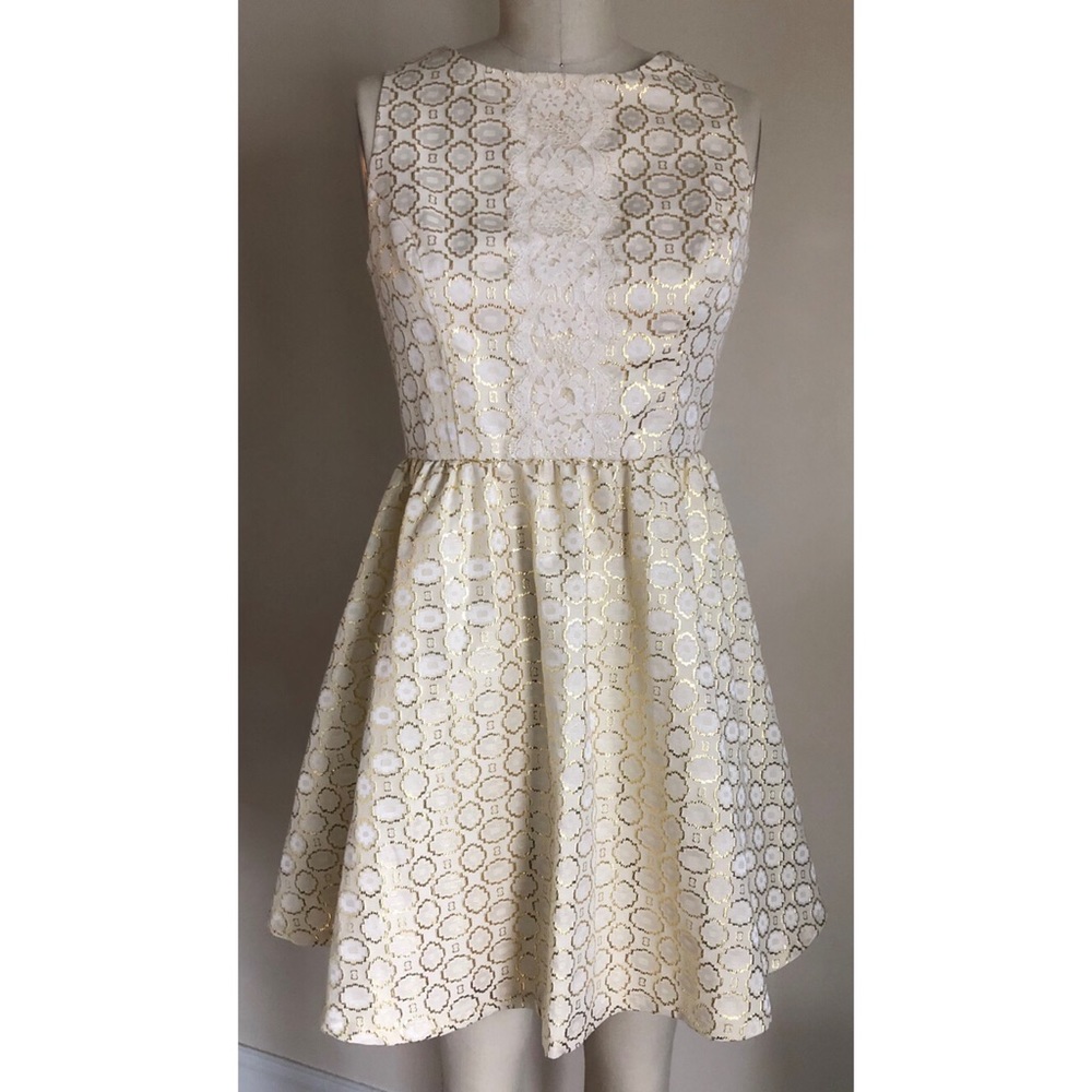 White and Gold Dress